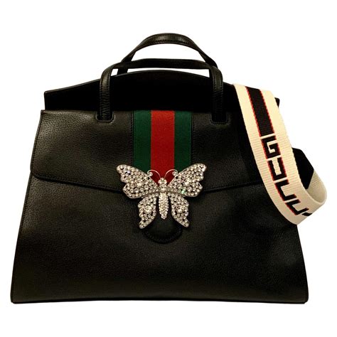 gucci tote kid butterfly|gucci bag with butterfly buckle.